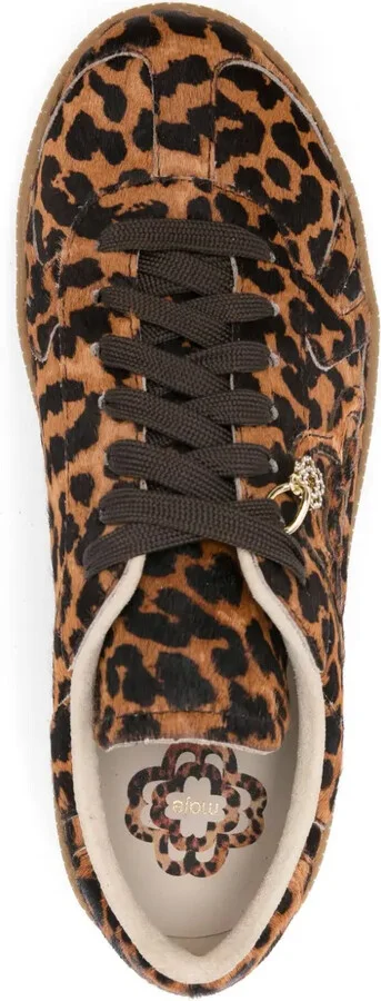 Leopard-Print Leather Sneakers - Image 4