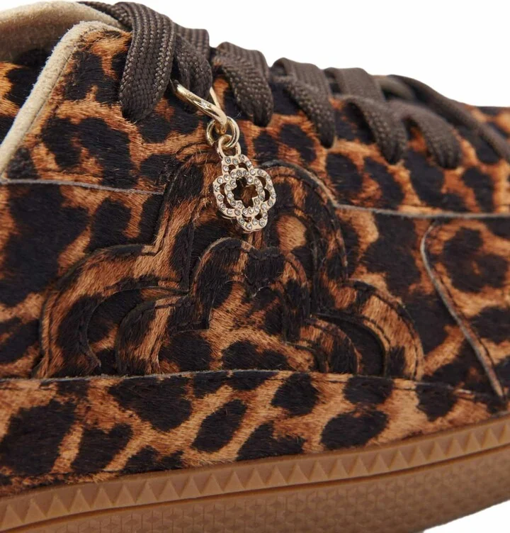 Leopard print leather sneakers - Image 6