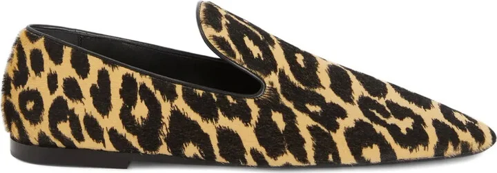 Leopard-Print Loafers