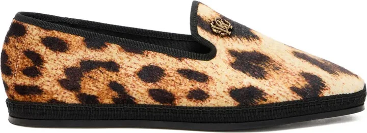 Leopard-Print Loafers