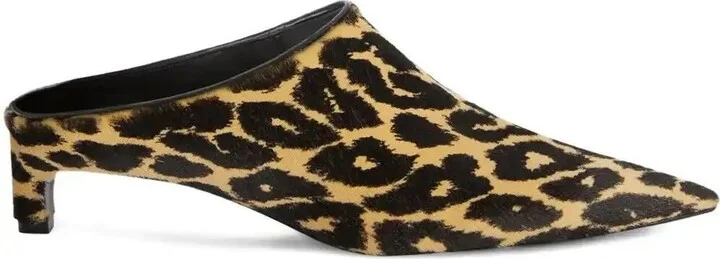 Leopard-Print Mules
