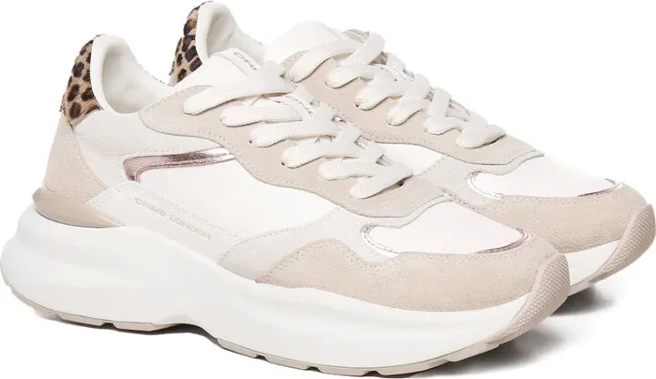 Leopard-Print Panel Trainers - Image 2