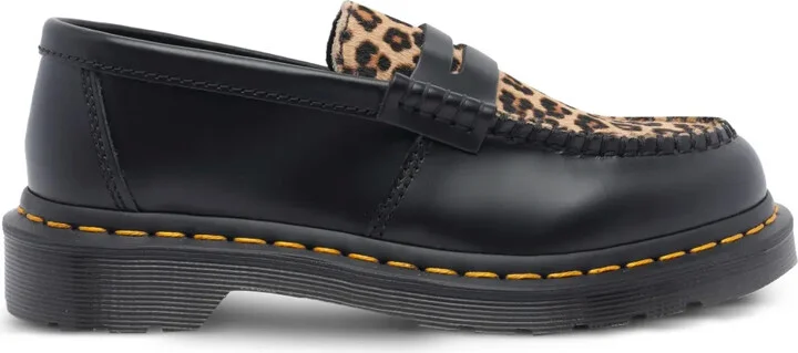 Leopard-Print Penny Loafers