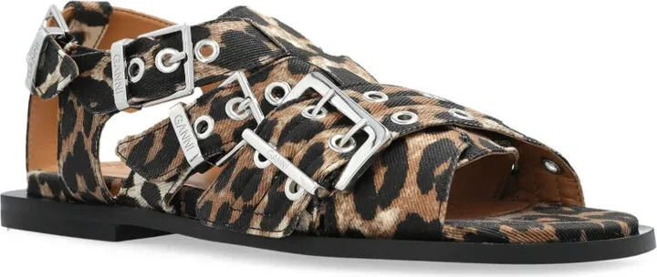 Leopard-Print Sandals - Image 2