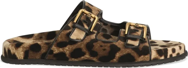 Leopard-Print Sandals