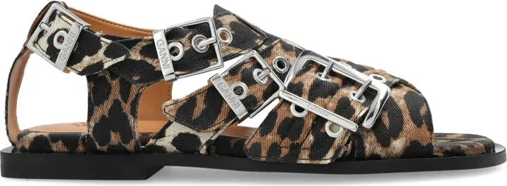 Leopard-Print Sandals