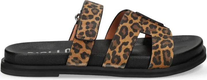 Leopard-Print Slides