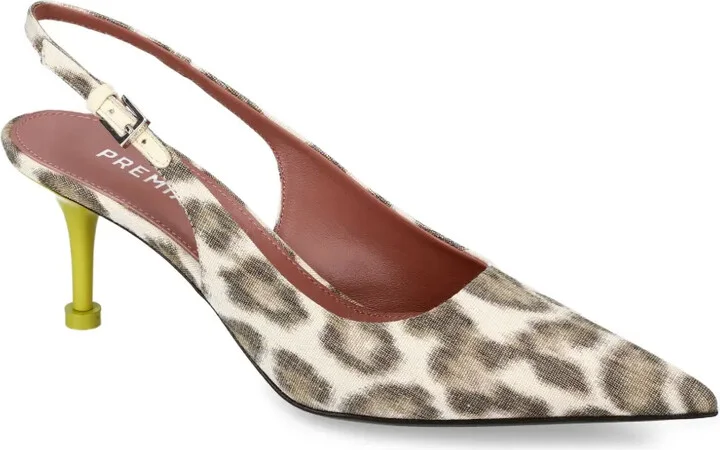 Leopard-Print Slingback Pumps - Image 2