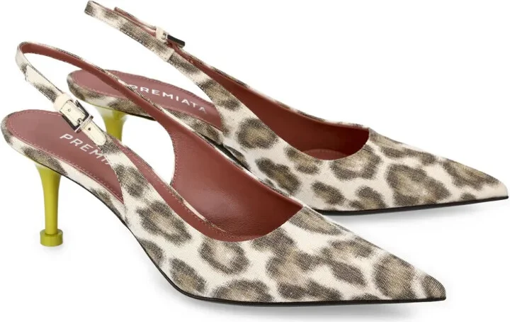 Leopard-Print Slingback Pumps - Image 3