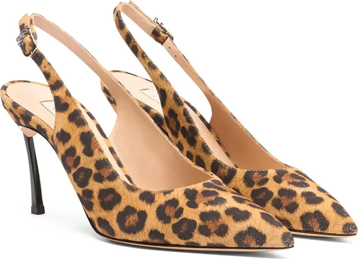 Leopard-Print Slingback Pumps - Image 2