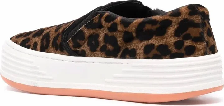 Leopard-Print Slip-On Sneakers - Image 3