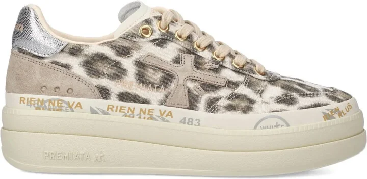 Leopard-Print Sneakers