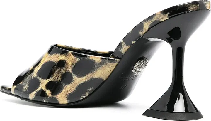 Leopard-Print Square-Toe Sandals - Image 3
