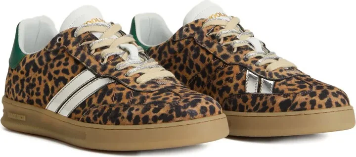 Leopard-Print Stripe Sneakers - Image 2