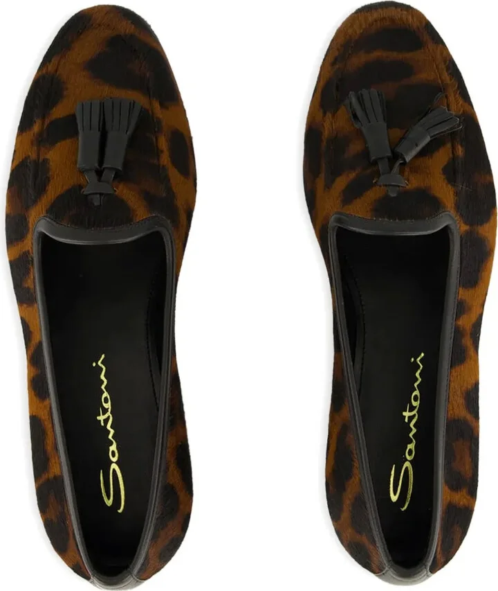 Leopard-Print Tassel Loafers - Image 4