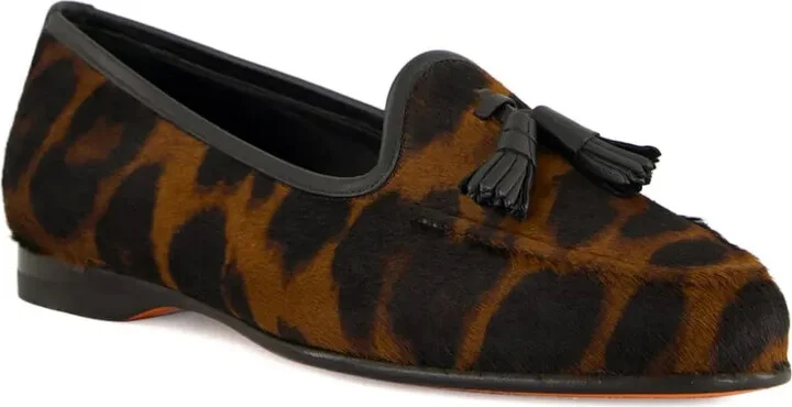 Leopard-Print Tassel Loafers - Image 5