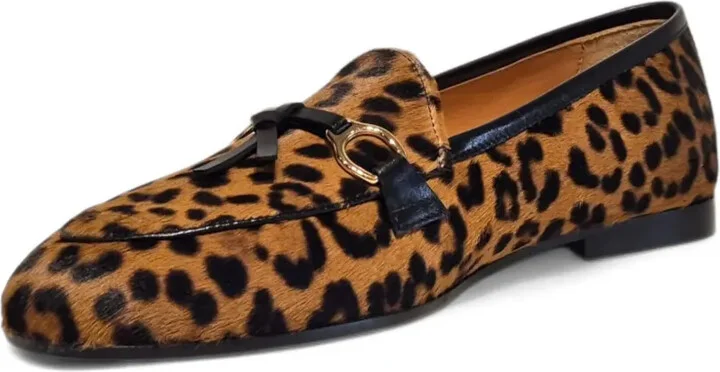 Leopard-Print Tassel Loafers - Image 3