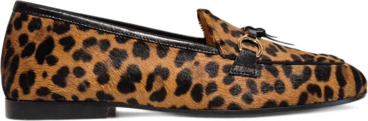 Leopard-Print Tassel Loafers
