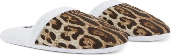 Leopard-Print Terry Slippers - Image 2