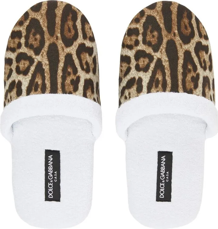 Leopard-Print Terry Slippers - Image 4