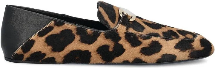 Leopard Printed Slip-on Flat Shoes