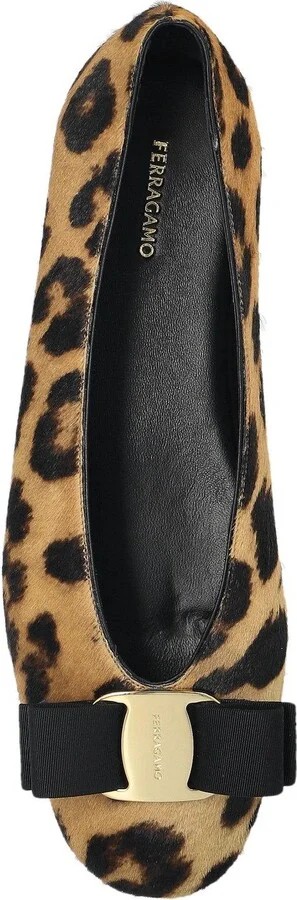 Leopard Printed Vara Bow Ballet Flat - Image 4