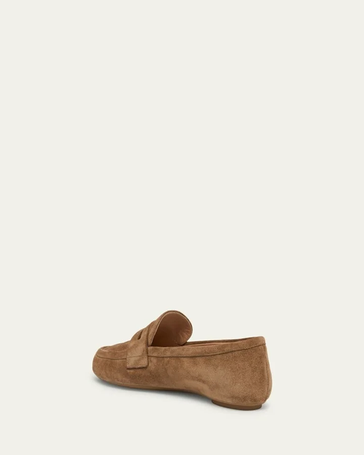Leopard Velour Penny Loafers - Image 4