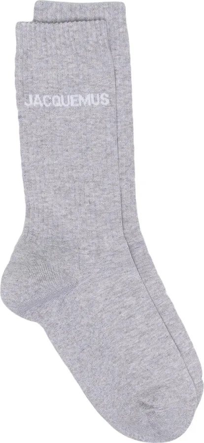Les Chaussettes Jacquemus logo-intarsia socks