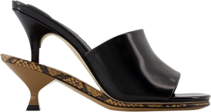 Les Doubles Mules Sandals - Jacquemus - Leather - Black