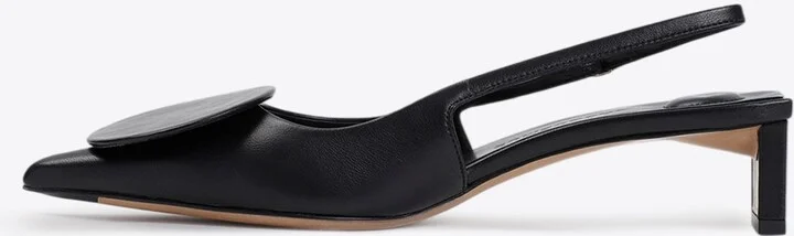 Les Duelo 40 Leather Slingback Pumps - Image 2