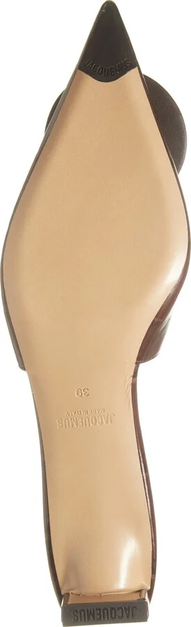 Les Duelo Mismatched Croc Embossed Kitten Heel Slingback Pump - Image 6