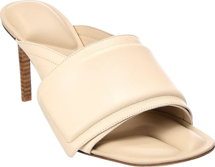 Les Mules Aqua Leather Sandal