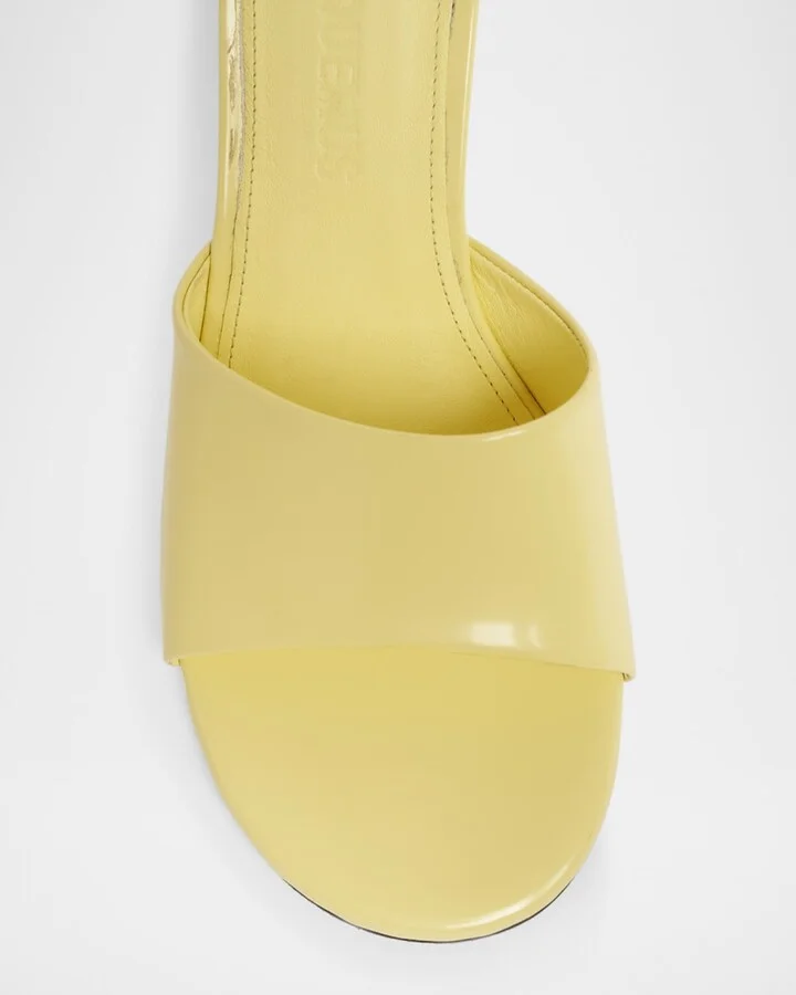 Les Mules Cubisto Leather Sandals - Image 2