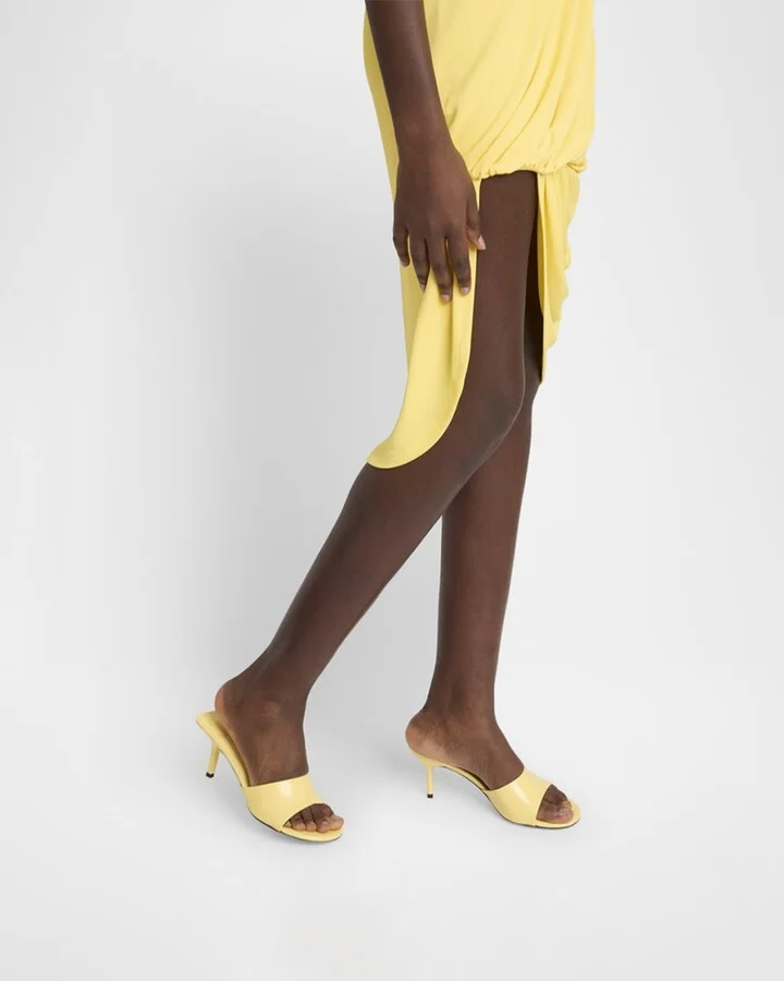 Les Mules Cubisto Leather Sandals - Image 4