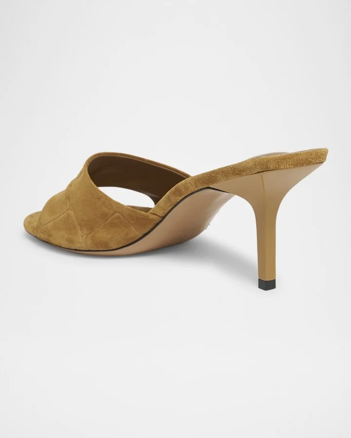 Les Mules Cubisto Leather Slide Sandals - Image 4