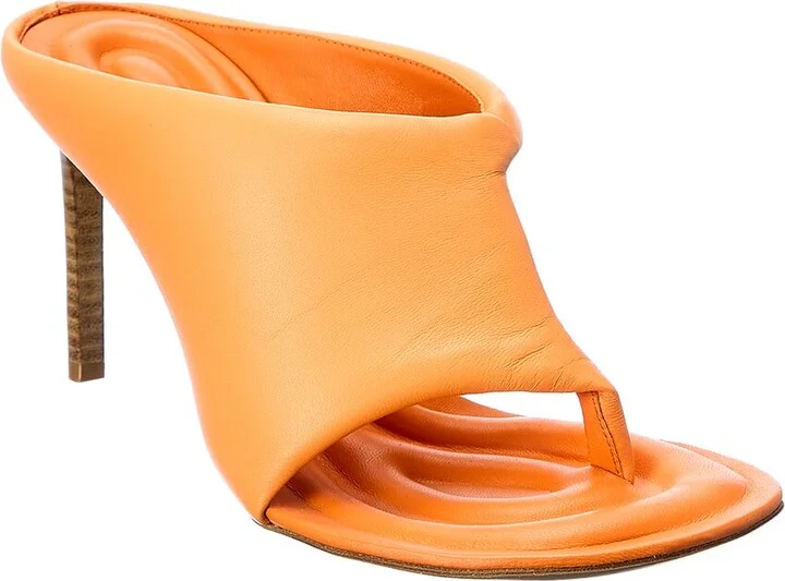 Les Mules Limone Leather Sandal