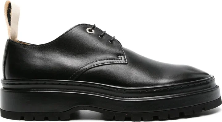 Les Pavane leather derby shoes