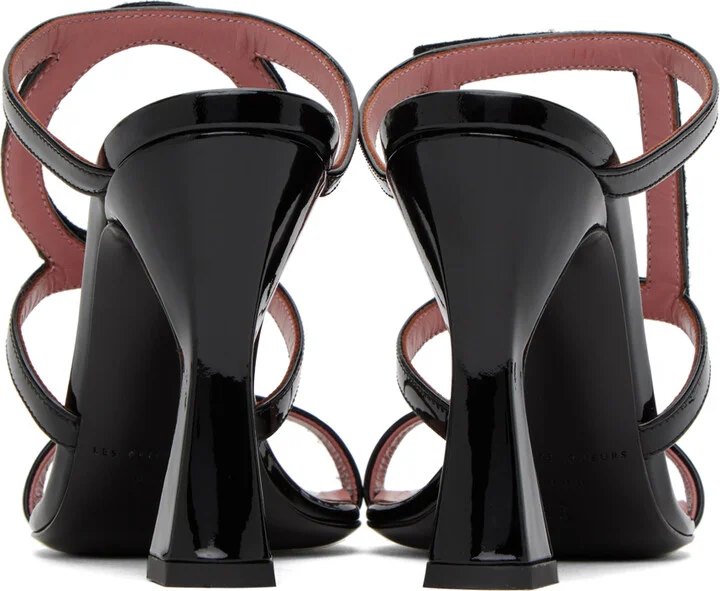 Les Petits Joueurs Black Hoya Heeled Sandals - Image 2