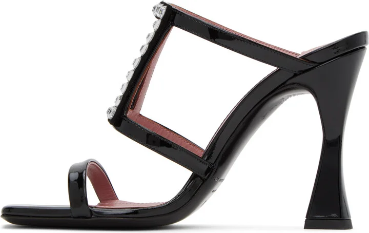 Les Petits Joueurs Black Hoya Heeled Sandals - Image 3