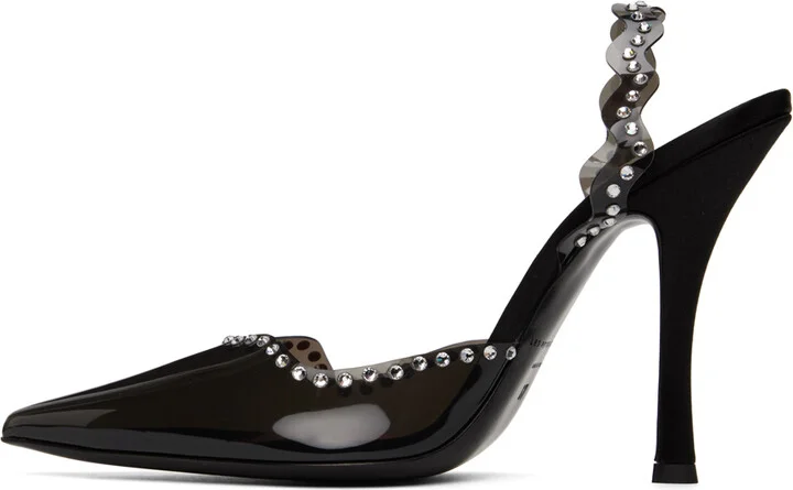 Les Petits Joueurs Black Jerry Waves Heels - Image 3