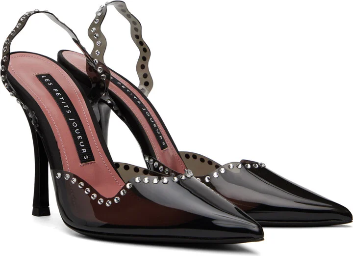 Les Petits Joueurs Black Jerry Waves Heels - Image 4
