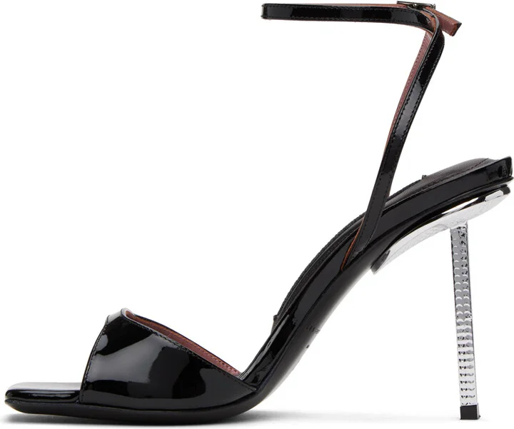 Les Petits Joueurs Black Silvy Heeled Sandals - Image 3