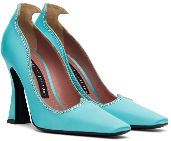Les Petits Joueurs Blue Taya Heels - Image 4