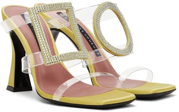 Les Petits Joueurs Green Hoya Heeled Sandals - Image 4