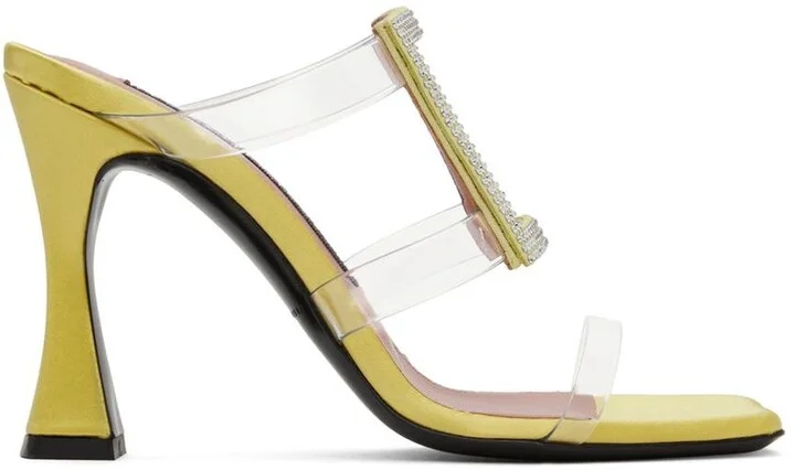 Les Petits Joueurs Green Hoya Heeled Sandals