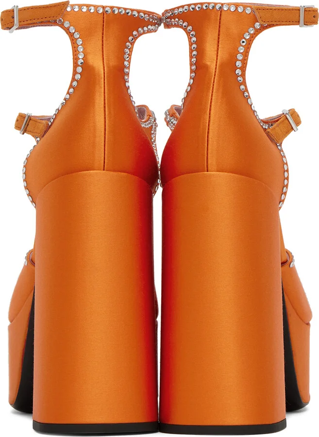 Les Petits Joueurs Orange Sole Jane Heels - Image 2