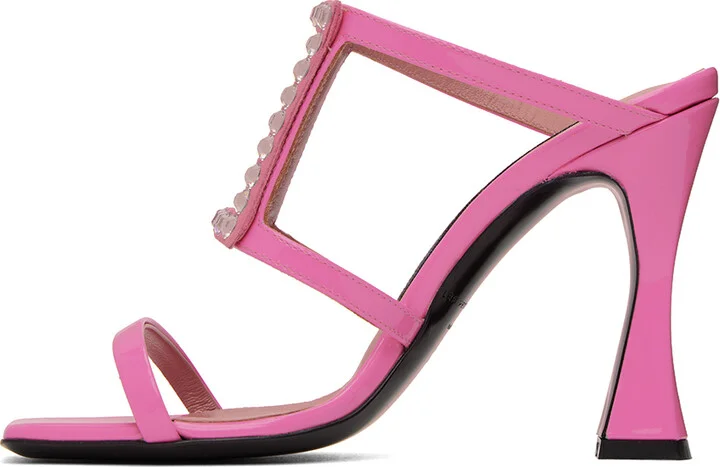 Les Petits Joueurs Pink Hoya Heeled Sandals - Image 3