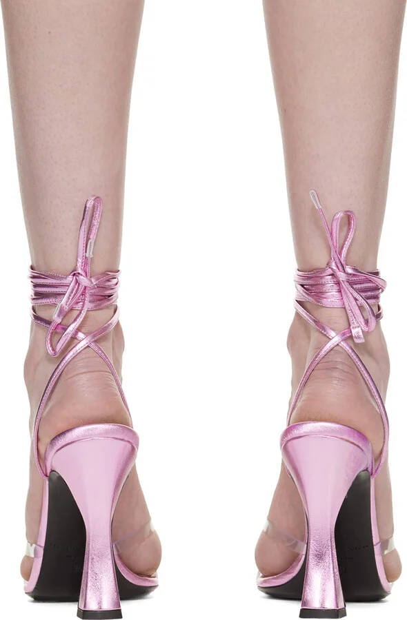 Les Petits Joueurs Pink Nicol Heeled Sandals - Image 2