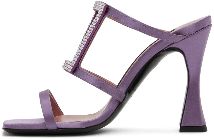 Les Petits Joueurs Purple Hoya Heeled Sandals - Image 3