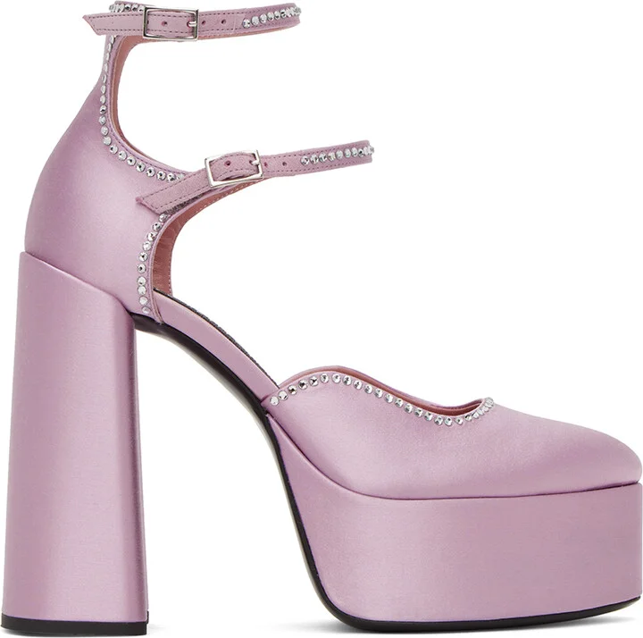 Les Petits Joueurs Purple Sole Jane Heels
